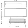 McAlpine Zawór napowietrzający kanalizacyjny z wyjściem 110mm HC47